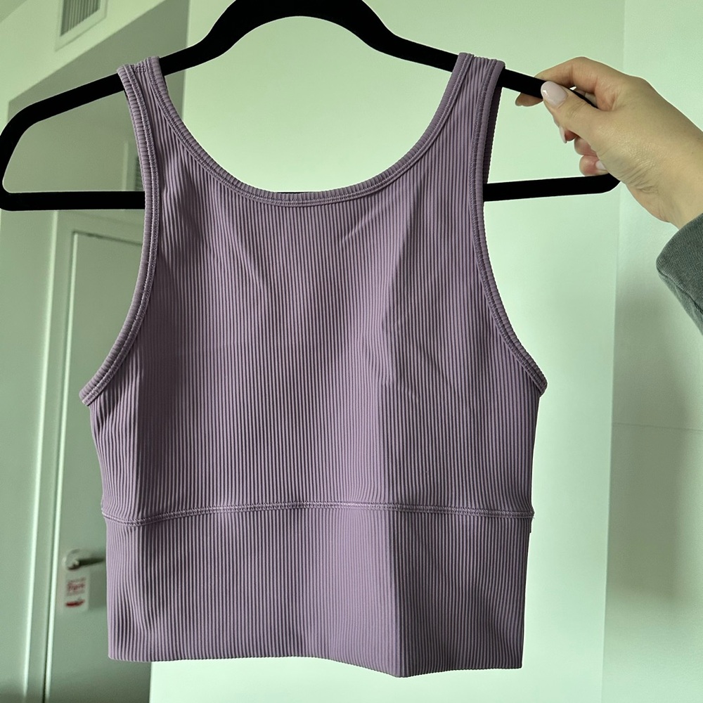 Lululemon Power Pivot Tank Top Rib Wisteria Purple Size 6